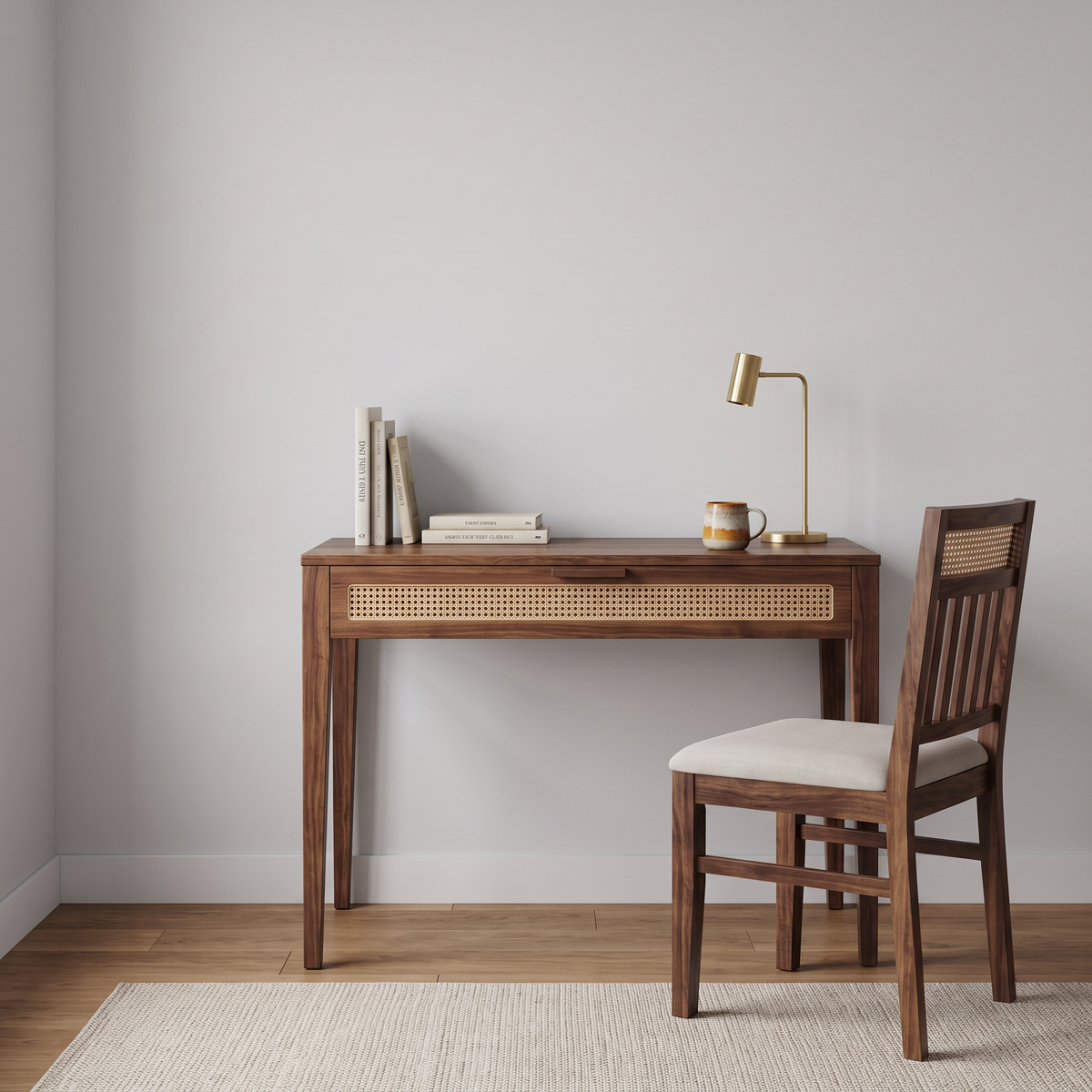 Sheesham Wood Study Table and Chair Set for Students, Kids, and Adults